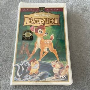 Walt Disney’s Bambi VHS Fully Restored, Limited Edition Masterpiece Collection.